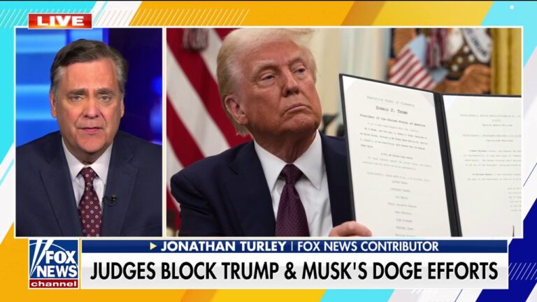 Jonathan Turley ‘baffled’ by courts ‘intruding significantly’ on Trump’s authority