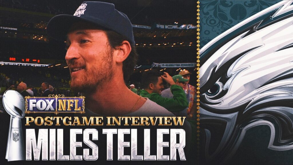 Miles Teller celebrates with Eagles after win: 'I got a little juice in the tank' | NFL on FOX