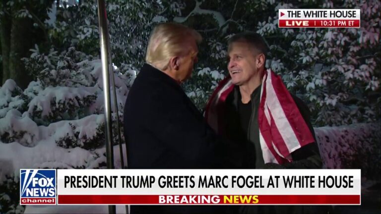 Marc Fogel meets with Trump at the White House after being released by Russia