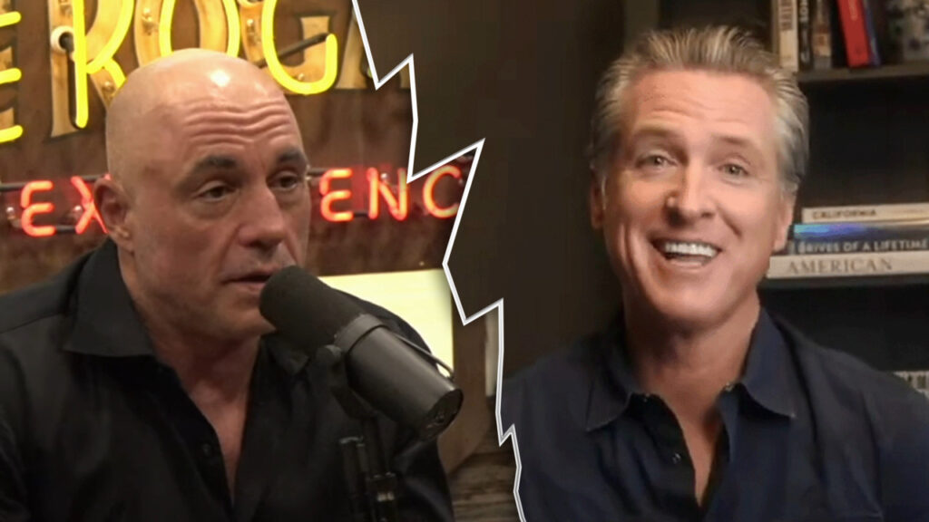 ¿Newsom quiere ser el Joe Rogan liberal?