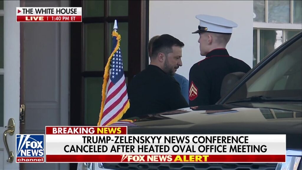 Zelenskyy leaves White House after being 'kicked out' following heated meeting