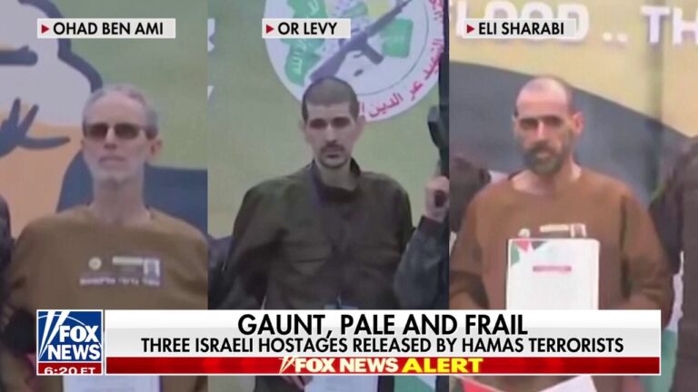 Hamas releases 3 male Israeli hostages as part of ceasefire agreement