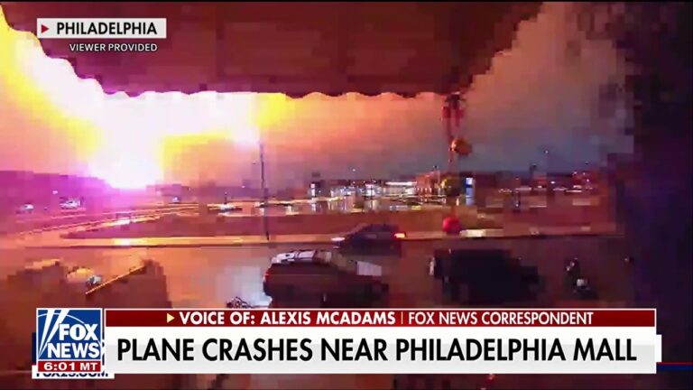 Ring doorbell camera captures fiery plane crash in Philadelphia