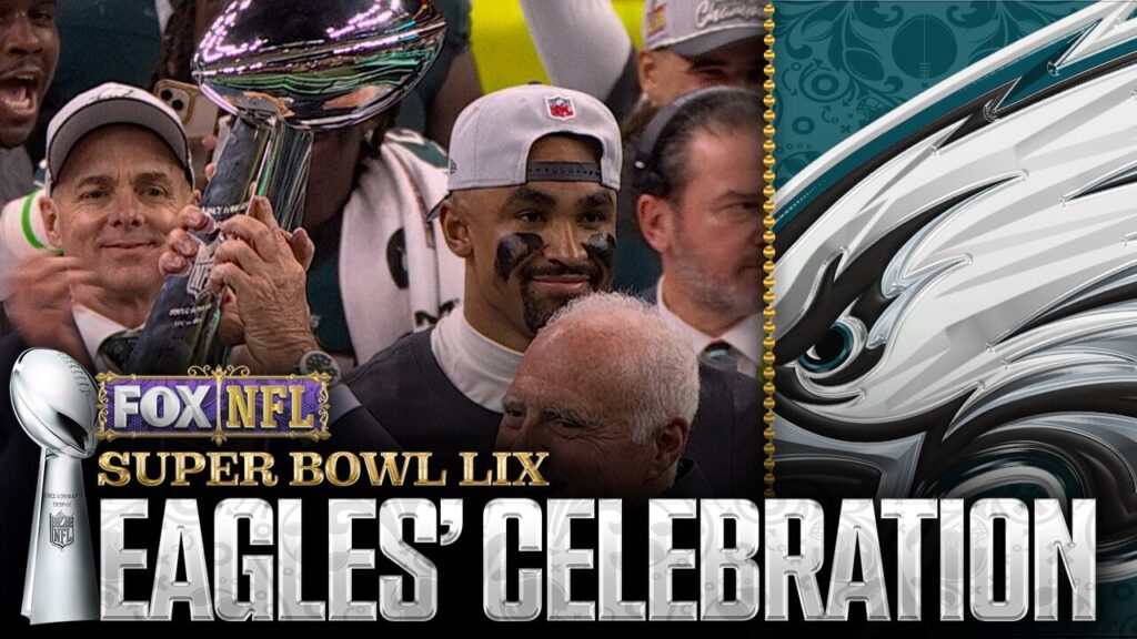 Philadelphia Eagles’ Super Bowl LIX Trophy ceremony, Jalen Hurts win Super Bowl LIX MVP | NFL on FOX