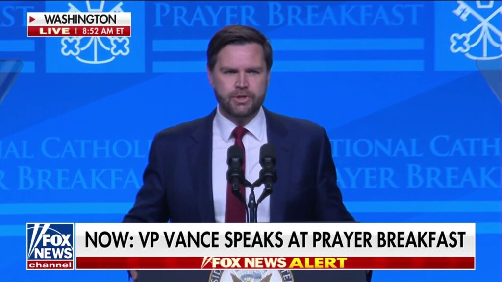 JD Vance stresses importance of protecting Catholics at National Prayer Breakfast