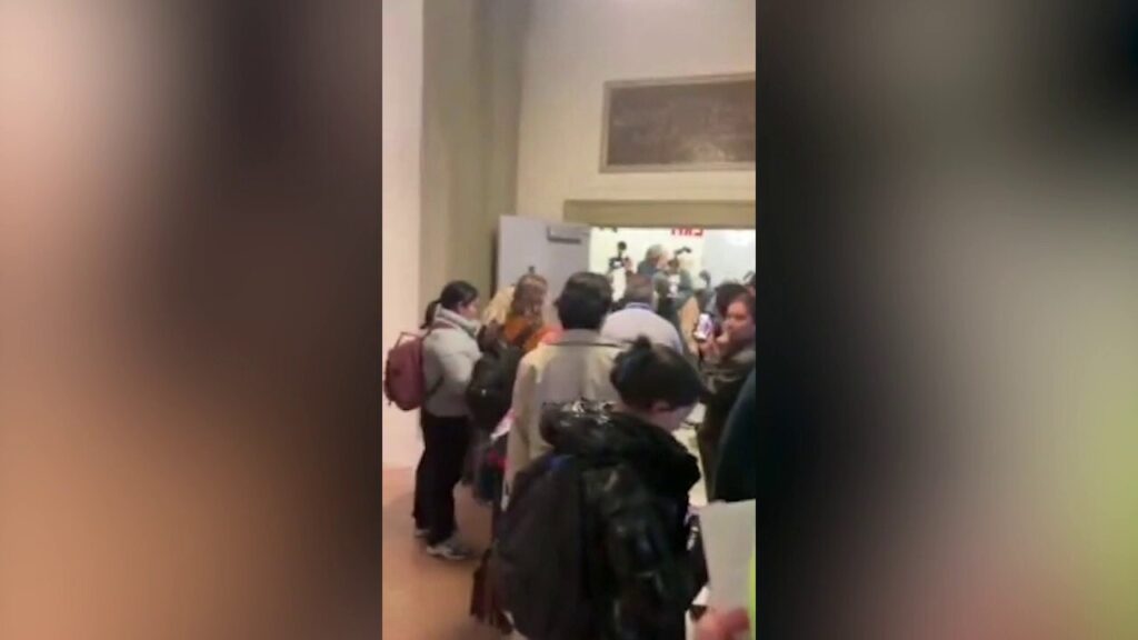 Pro-Palestinian protestors take over Barnard College building