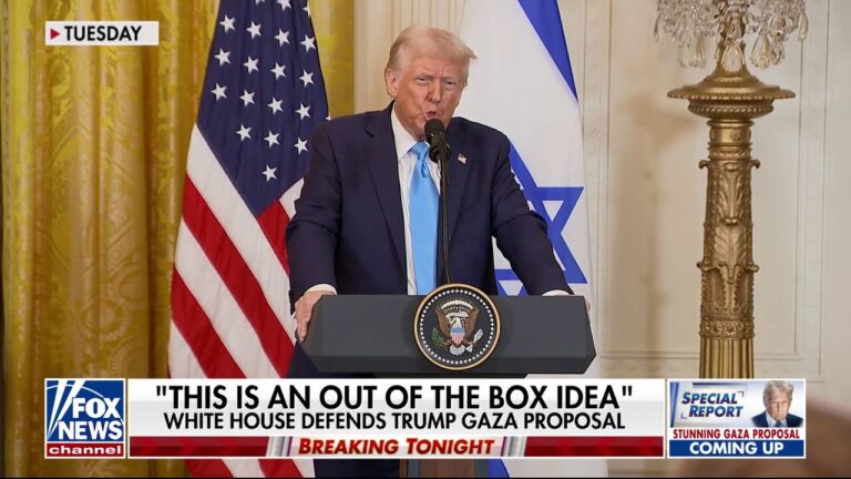 White House defends Trump’s Gaza proposal despite blowback from critics