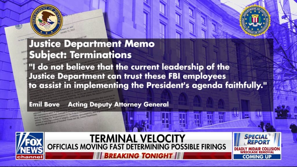 Mass exodus at the FBI and DOJ expected