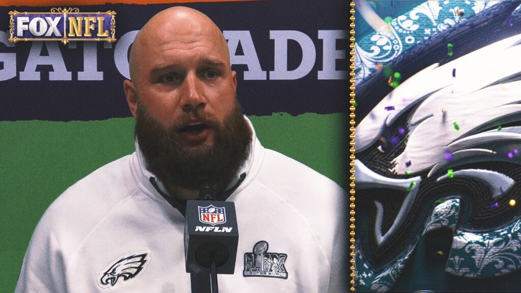 Lane Johnson on guarding Chris Jones | Super Bowl LIX Opening Night