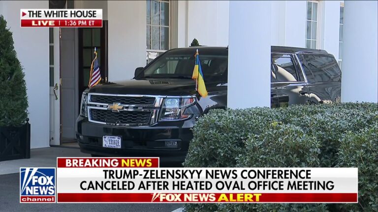 Trump, Zelenskyy joint news conference canceled following tense exchange