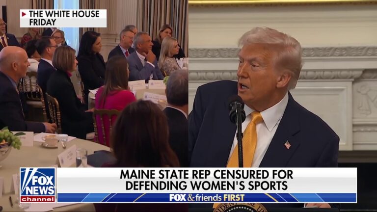 Maine mother calls out 'dictator' Gov. Mills for defending men in women's sports