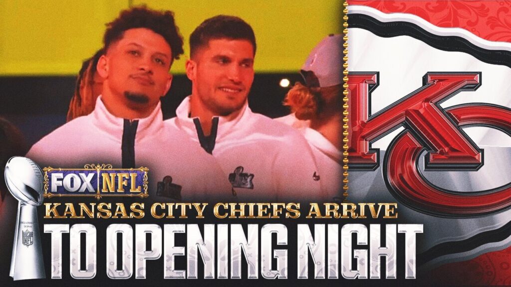 The Kansas City Chiefs arrive at Super Bowl Opening Night | Super Bowl LIX Opening Night