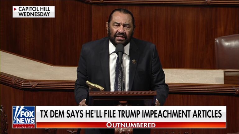 Texas Democrat announces plan to file Trump impeachment articles: 'Dastardly deeds'