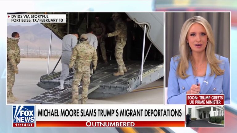 Liberal filmmaker Michael Moore criticizes Trump's migrant deportation flights