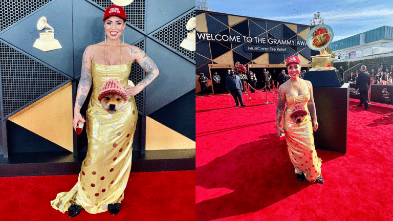 Singer, songwriter Joy Villa wears DOGE coin dress to Grammys, supports Trump's deportation crackdown