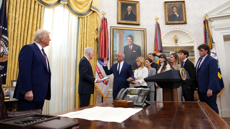 Newly sworn-in HHS Secretary RFK Jr. vows to tackle physical, as well as spiritual 'crisis' in the country