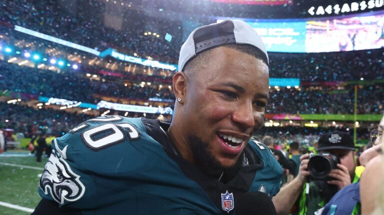 Saquon Barkley proclaims next goal after dream Eagles season: 'Why not win another Super Bowl?'