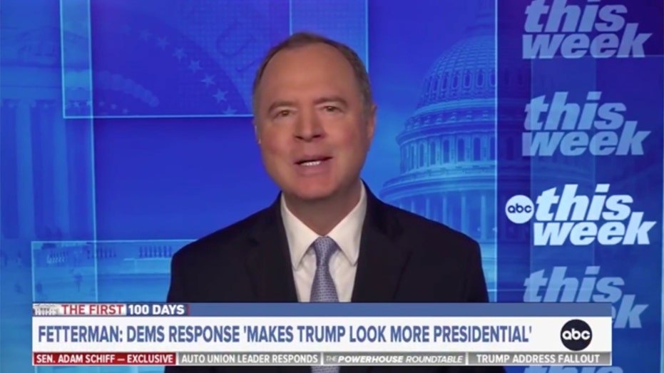 Adam Schiff laments 'lack of coordinated response' by Democrats to Trump speech