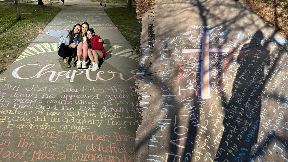 Kentucky students chalk entire Gospel of John across university in campus trend