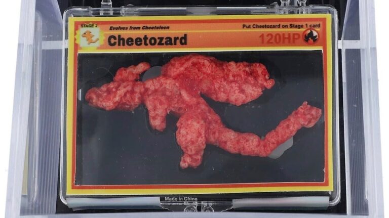 Pokémon-shaped Cheeto sells at auction for $87,840