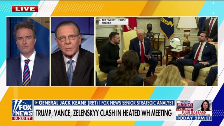 Trump enraged by Zelenskyy's effort to 'manipulate' the American people with Oval Office clash: Jack Keane