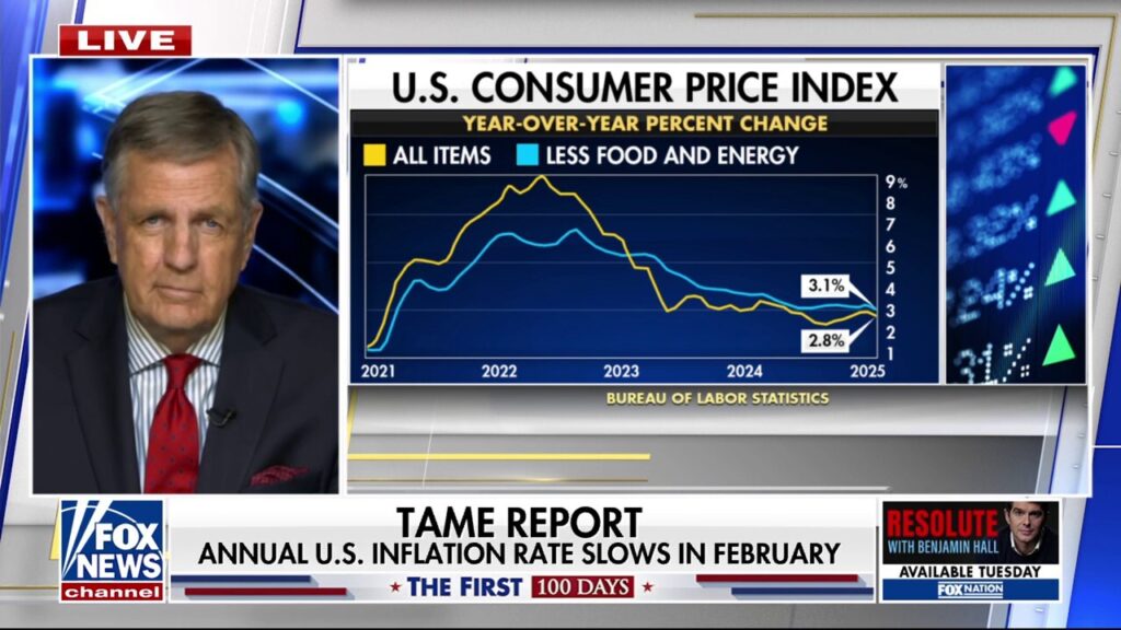 Brit Hume discusses inflation and the state of the economy as tariffs increase