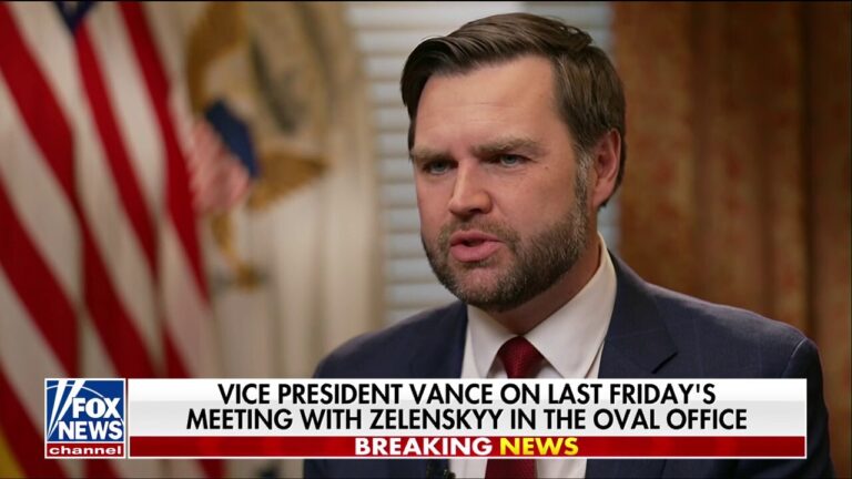 Vice President JD Vance: Zelenskyy showed a clear unwillingness to engage in the peace process