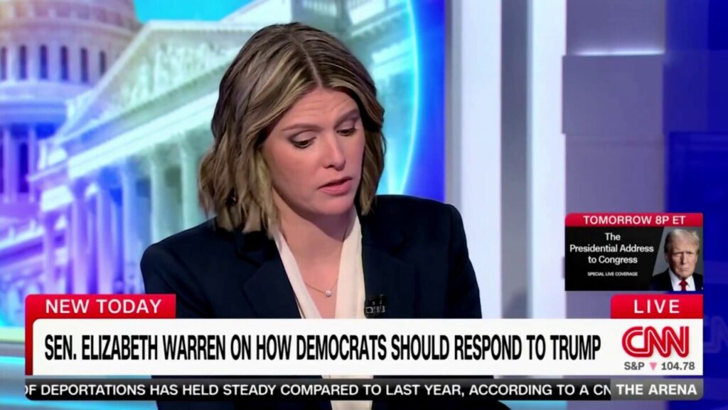 CNN host asks Elizabeth Warren why people believed Trump over Dems