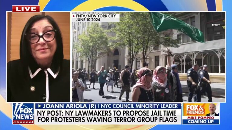 NY lawmakers to propose jail time for protesters waving flags of terror groups: report