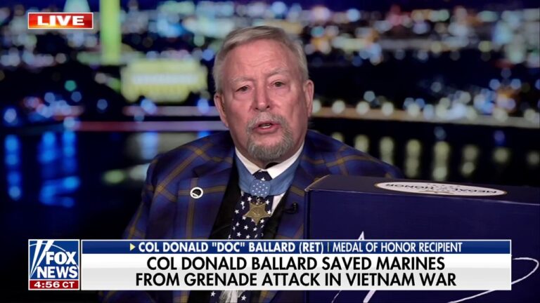 Medal of Honor recipient reflects on service after saving Marines from grenade in Vietnam War