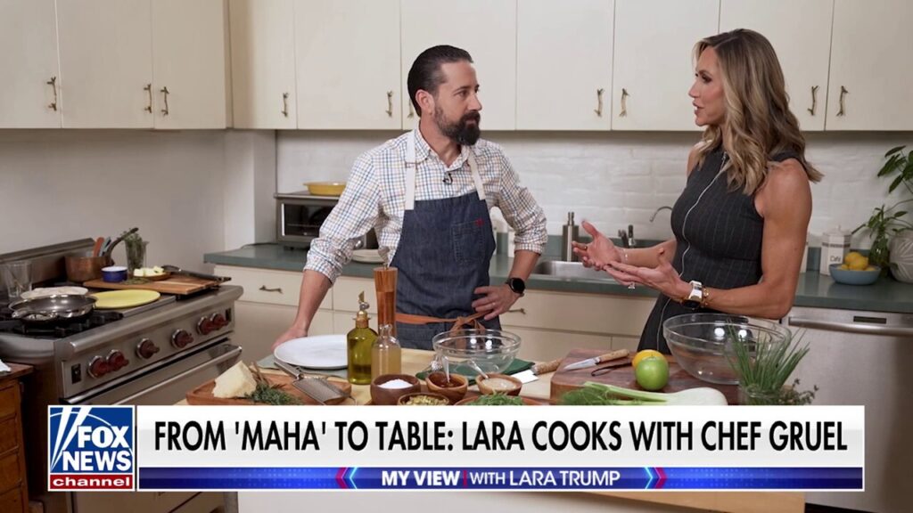 Lara Trump joins Andrew Gruel to cook in the 'Make America Healthy Again' era