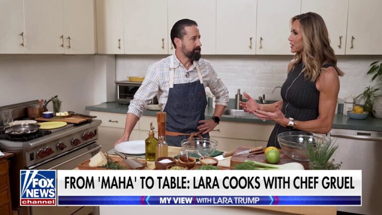 Lara Trump joins Andrew Gruel to cook in the 'Make America Healthy Again' era