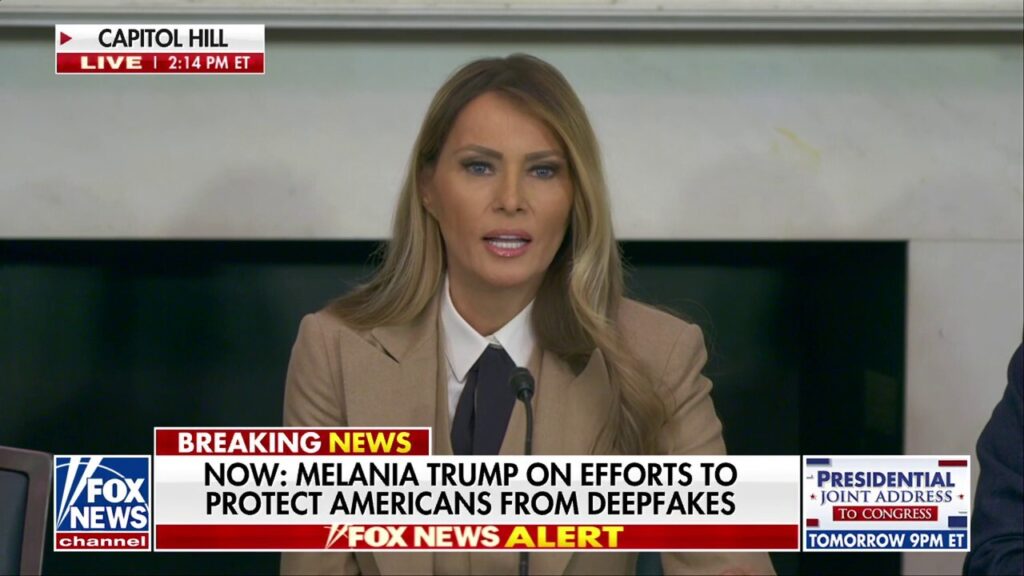 First lady Melania Trump highlights importance of the Take It Down Act