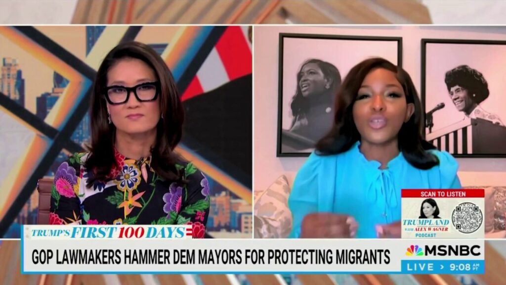 Jasmine Crockett says illegal immigration 'is not a crime'