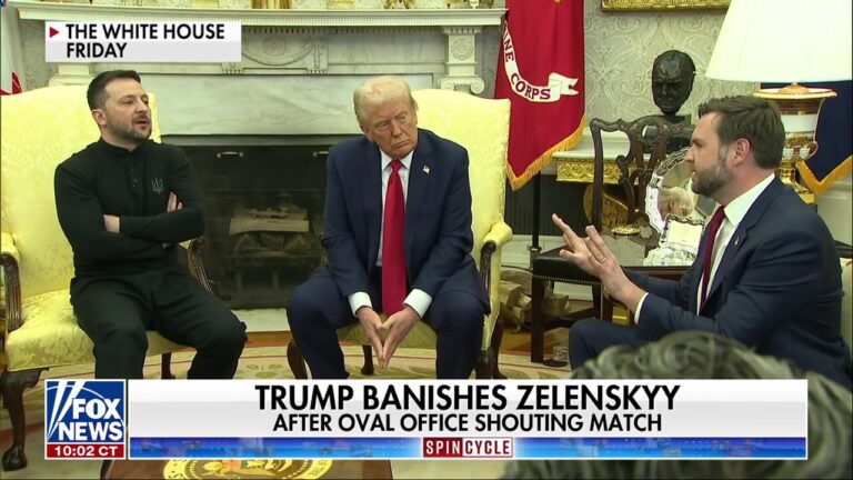 Trump banishes Zelenskyy after Oval Office shouting match