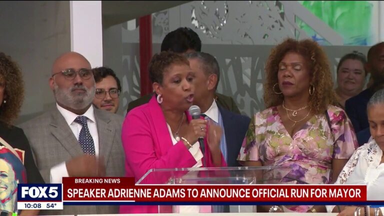 NYC City Council speaker Adrienne Adams launches run for mayor