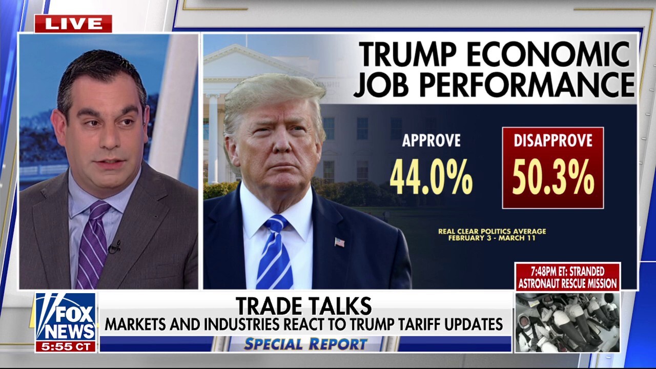 Trump's job approval rating on the economy is starting to 'take a hit,' says Josh Kraushaar