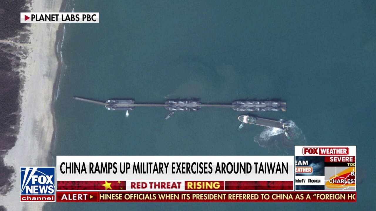 Tensions escalate as China ramps up military exercises around Taiwan