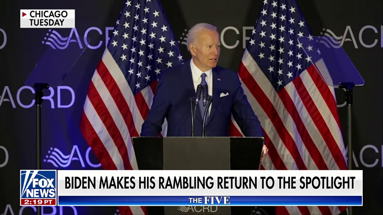 'RUN OUT OF LEADERSHIP': 'The Five' dissects Biden's controversial speech