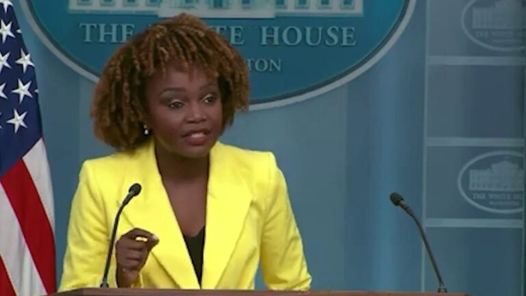 Flashback: KJP delivers flat April Fools joke on Hatch Act as White House celebrated Easter