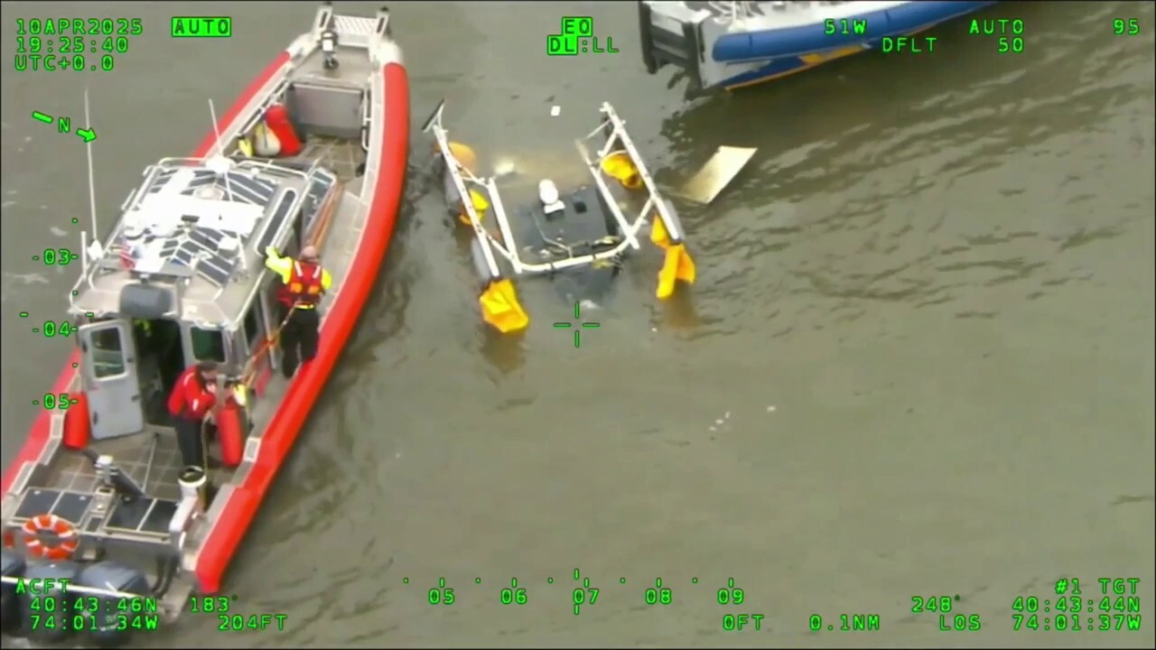 NYPD releases aerial footage of response to Hudson River helicopter crash