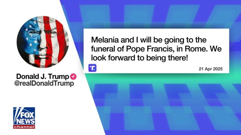 President Trump confirms plans to attend Pope Francis' funeral in Rome