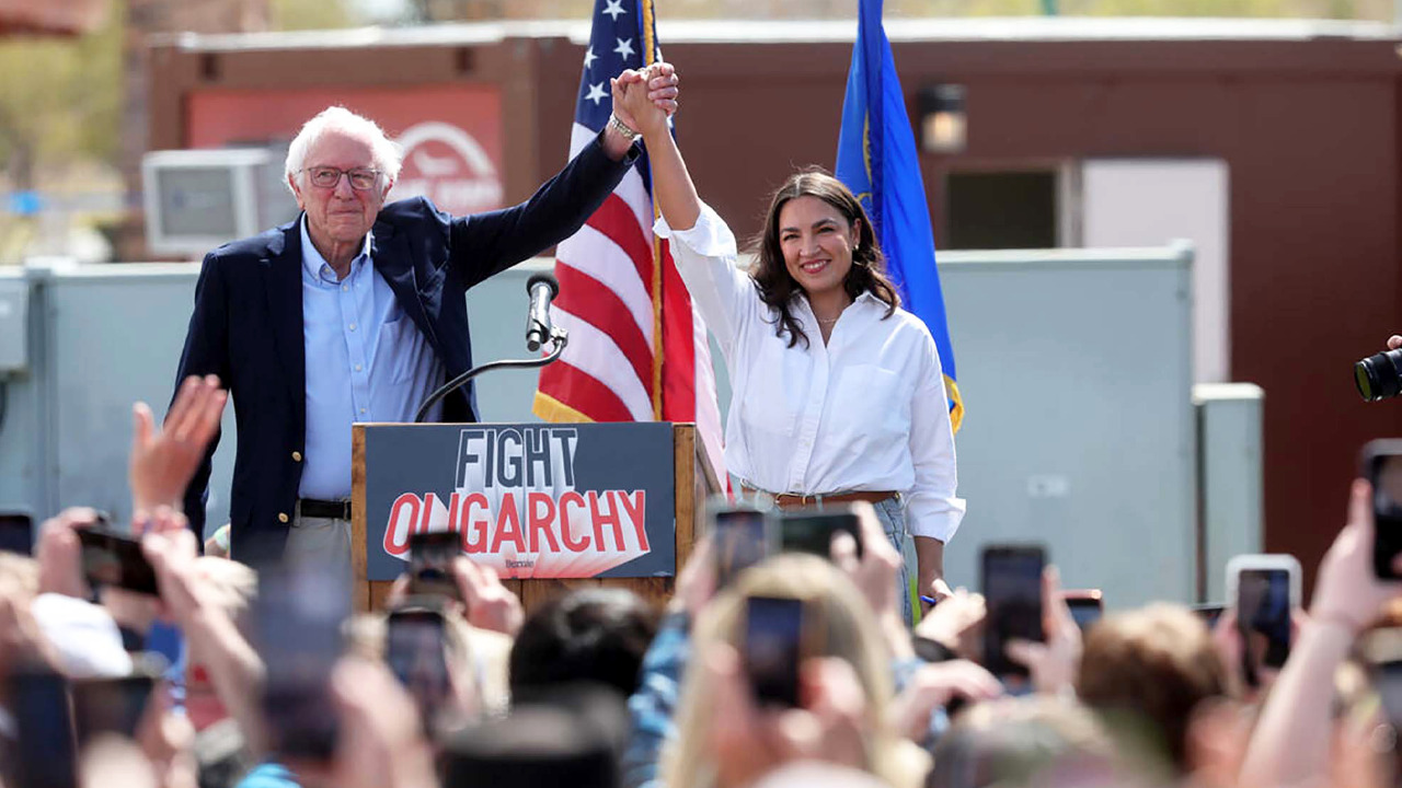 WATCH LIVE: Sanders, Ocasio-Cortez hold 'Fighting Oligarchy' rally in Los Angeles