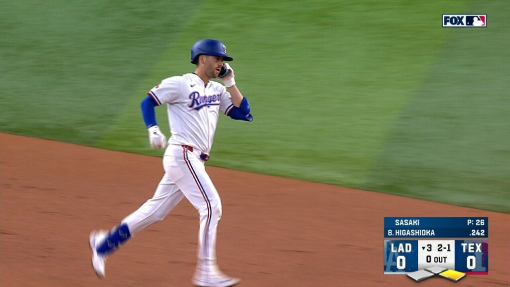 Kyle Higashioka takes Roki Sasaki yard, Rangers take early lead over Dodgers