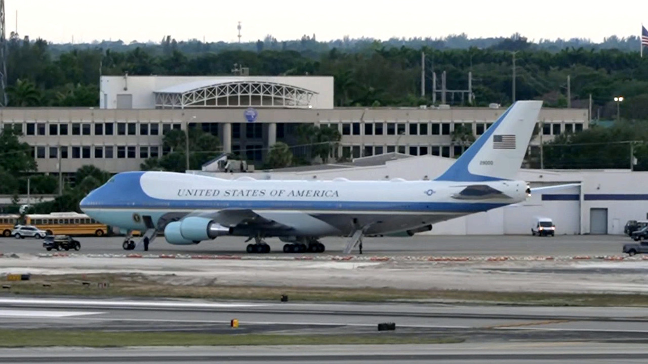 MOMENTS AGO: President Trump talks to reporters aboard Air Force One
