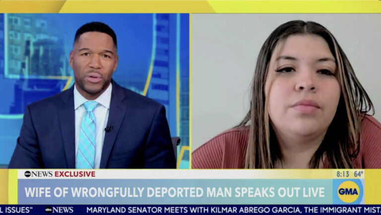 Wife of Kilmar Abrego Garcia refuses to answer question about issuing order of protection against husband in 2021