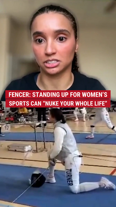 Female fencer: Standing up for women's sports can "nuke your whole life"