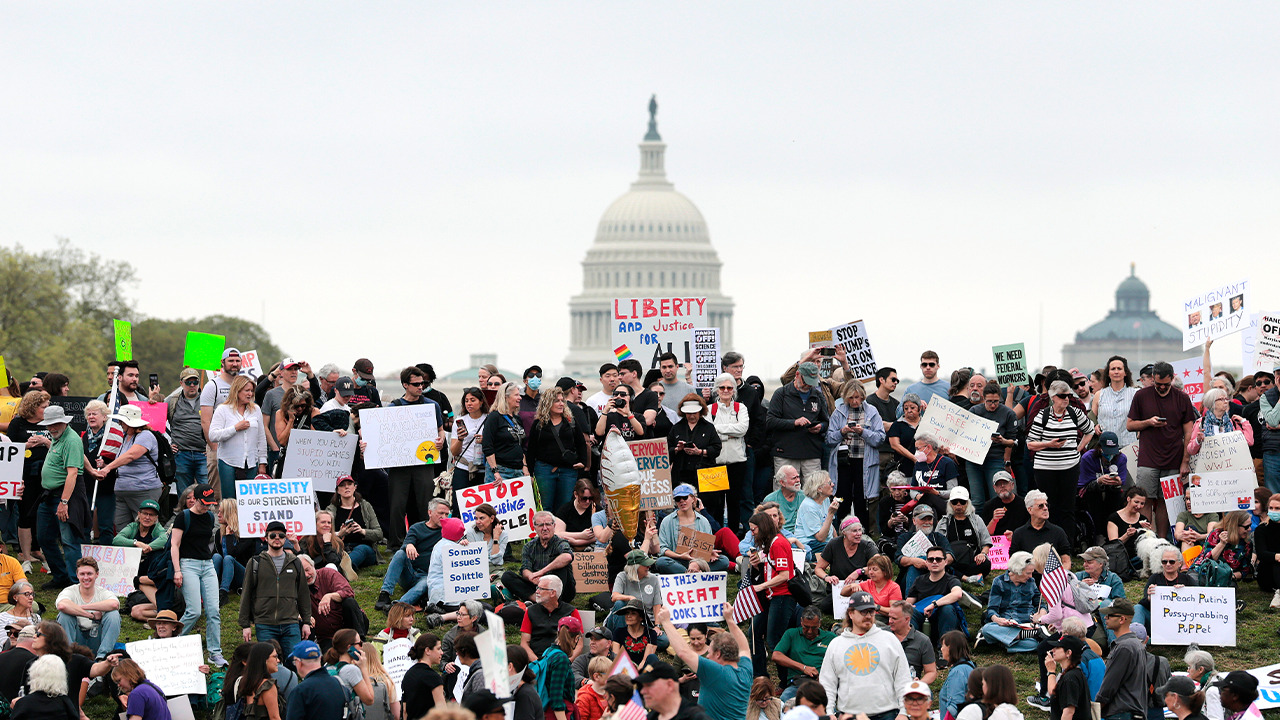 WATCH LIVE: Liberals rally to protest President Trump's policies in nation's capital