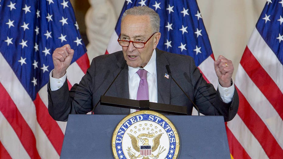 Senate Republican campaign committee 'grills' Chuck Schumer on National Hamburger Day