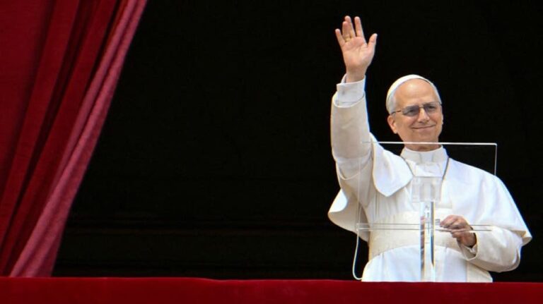 Pope Leo delivers first 'Regina Caeli' prayers from St. Peter's balcony